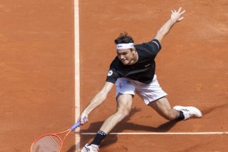 Taylor Fritz a dominé Quentin Halys au Geneva Open. KEYSTONE/EPA/CYRIL ZINGARO